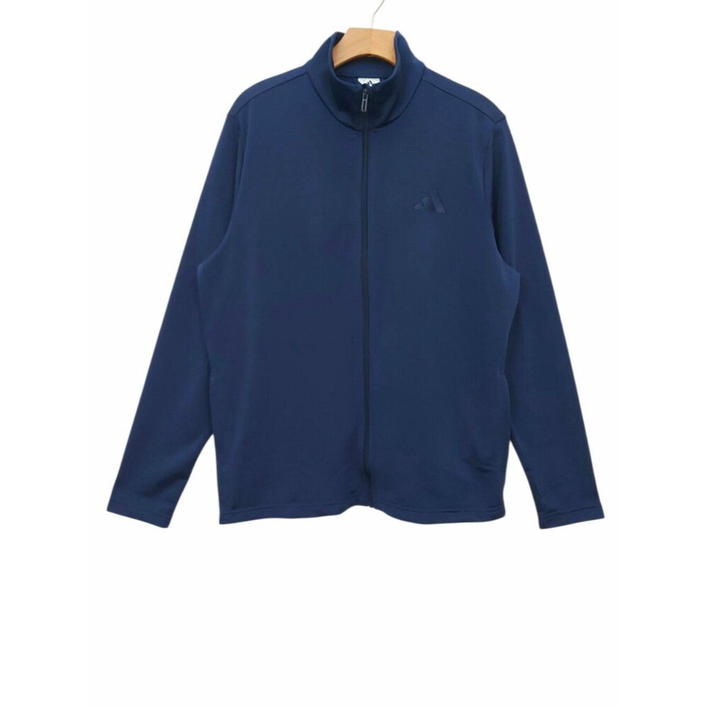 Adidas Mens Medium Navy Blue Dayready Track Jacket Full Zip Activewear Sporty